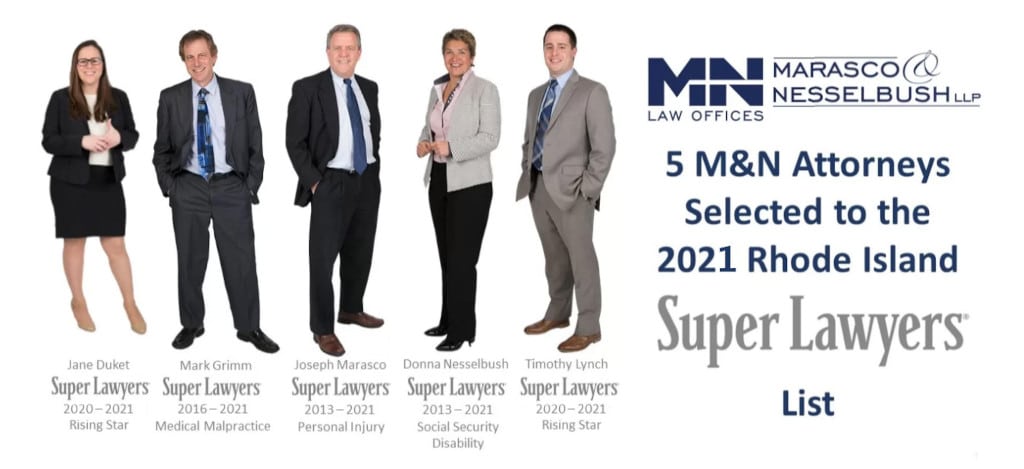five attorneys from Marasco & Nesselbush added to the 2021 Rhode Island Super Lawyers list