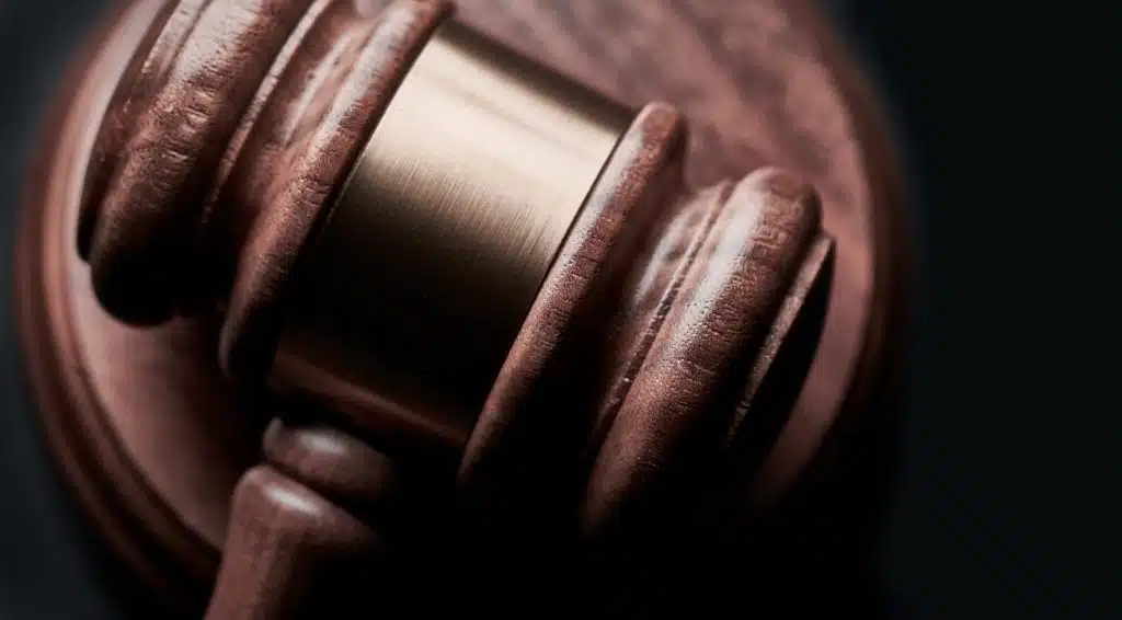a wooden gavel