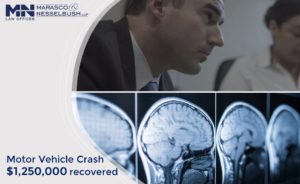 TBI from Motor Vehicle Crash - $1,250,000 recovered