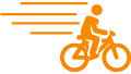 a person riding a bike
