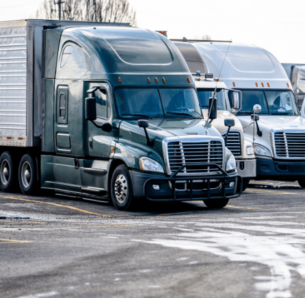 parked trucks