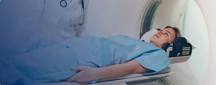 putting a patient in the MRI