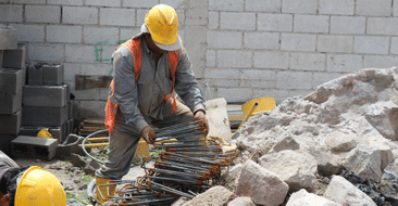 a worker on a construction site