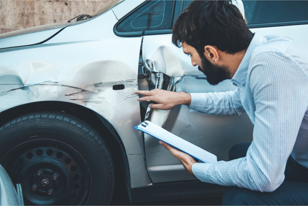 How car accident fault is determined based on the location of damage