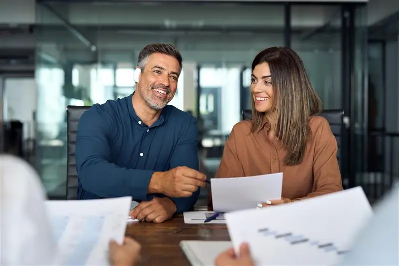 Couple discussing their dog bite injury case with an attorney