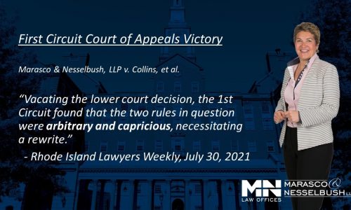 A quote from Donna Nesselbush on the First Circuit Court of Appeals Victory