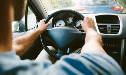 a person driving a car in rhode island